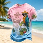 Men's I'm Retired It's 5 O'clock Everywhere Parrot Short Sleeve T-shirt
