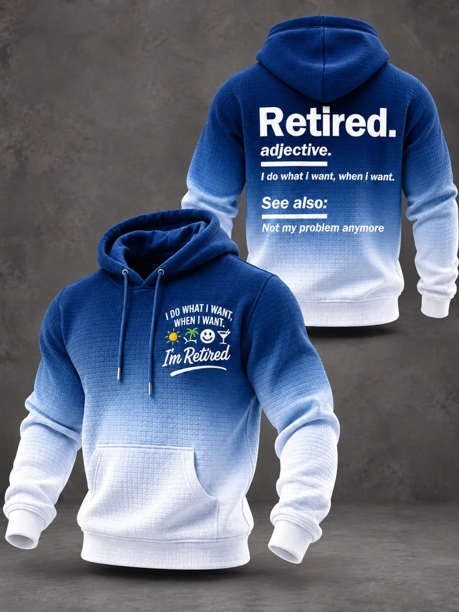 Unisex "Retired Life" Graphic Hoodie