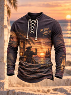 Harbor Tavern Pirate Lace-Up Long Sleeve Shirt