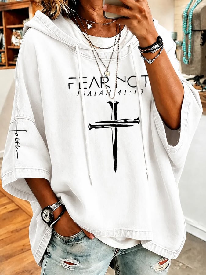 Women's Faith Print Hoodie