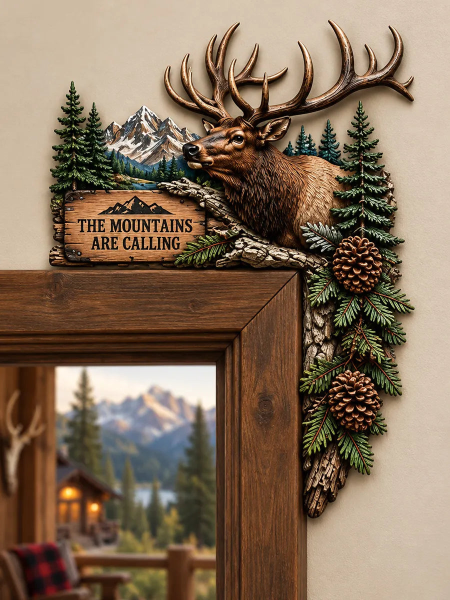 🦌 Elk Mountain Door Frame Topper