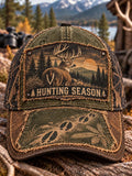 🌅 Hunting Season Sunset Deer Track Baseball Cap