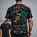 Men’s Pirate Skull Rum Graphic T-Shirt