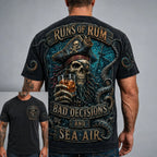 Men’s Pirate Skull Rum Graphic T-Shirt
