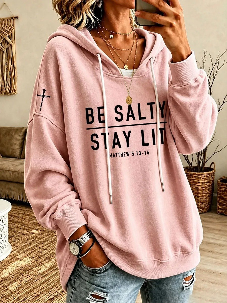 Women'S Faith-Print Hoodie