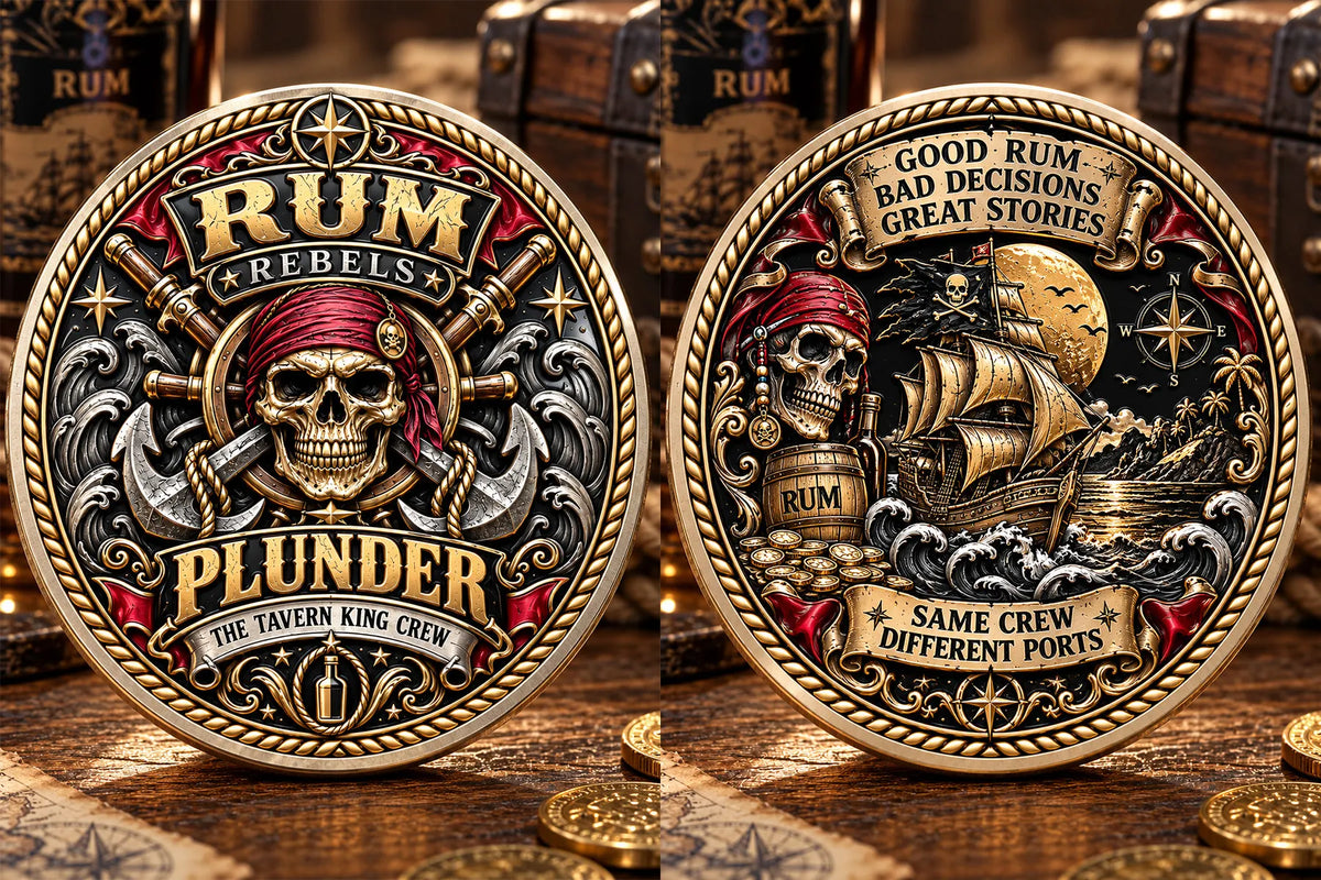 Rum Rebels “Plunder” Pirate Commemorative Medallion