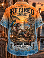 Men’s Vintage Old Salt Pirate Short Sleeve Shirt