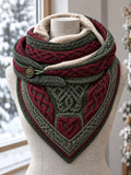 Women's Viking Theme Triangle Scarf – Versatile Everyday & Holiday Accessory