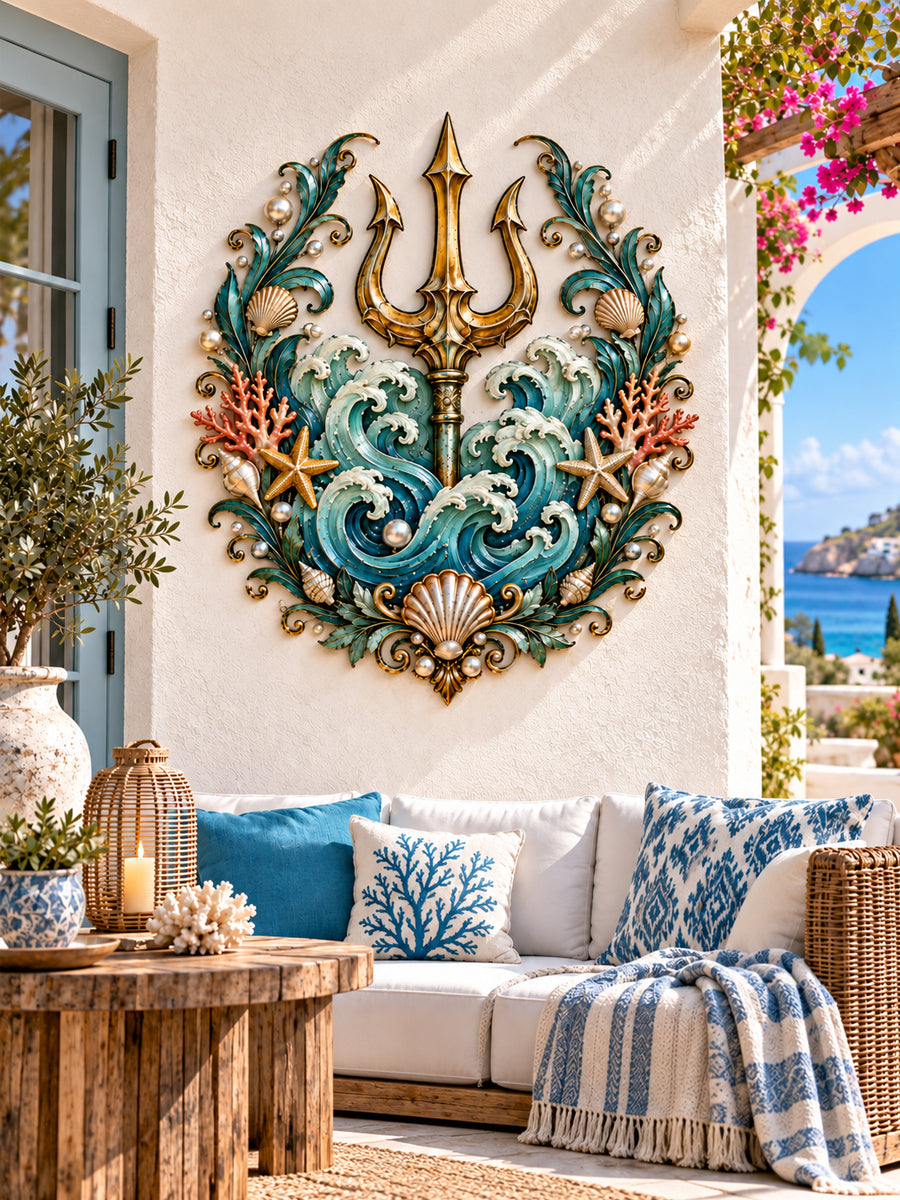 Ocean Trident Coastal Wall Decor