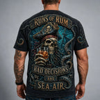Men’s Pirate Skull Rum Graphic T-Shirt