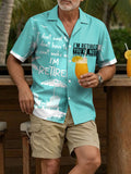 Men's Vacation Style Funny Retirement Printed Shirt