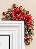 Poppy Art Door Frame Decor