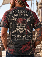 🏴‍☠️ "Dead Men Tell No Tales" Pirate Skull T-Shirt