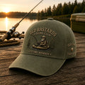 Unisex Funny Old Bastards Fishing Club Lifetime Member Print Hat
