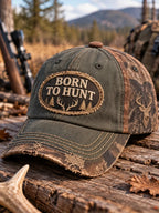 Vintage Hunting Culture Print Baseball Cap