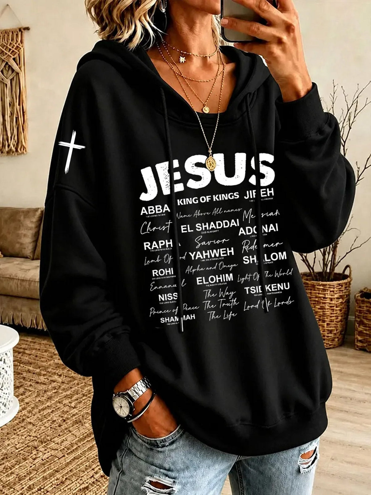 Women's Faith Print Hoodie