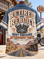 🛣️ "Retired and Rebuilt" Route 66 Desert Highway Shirt