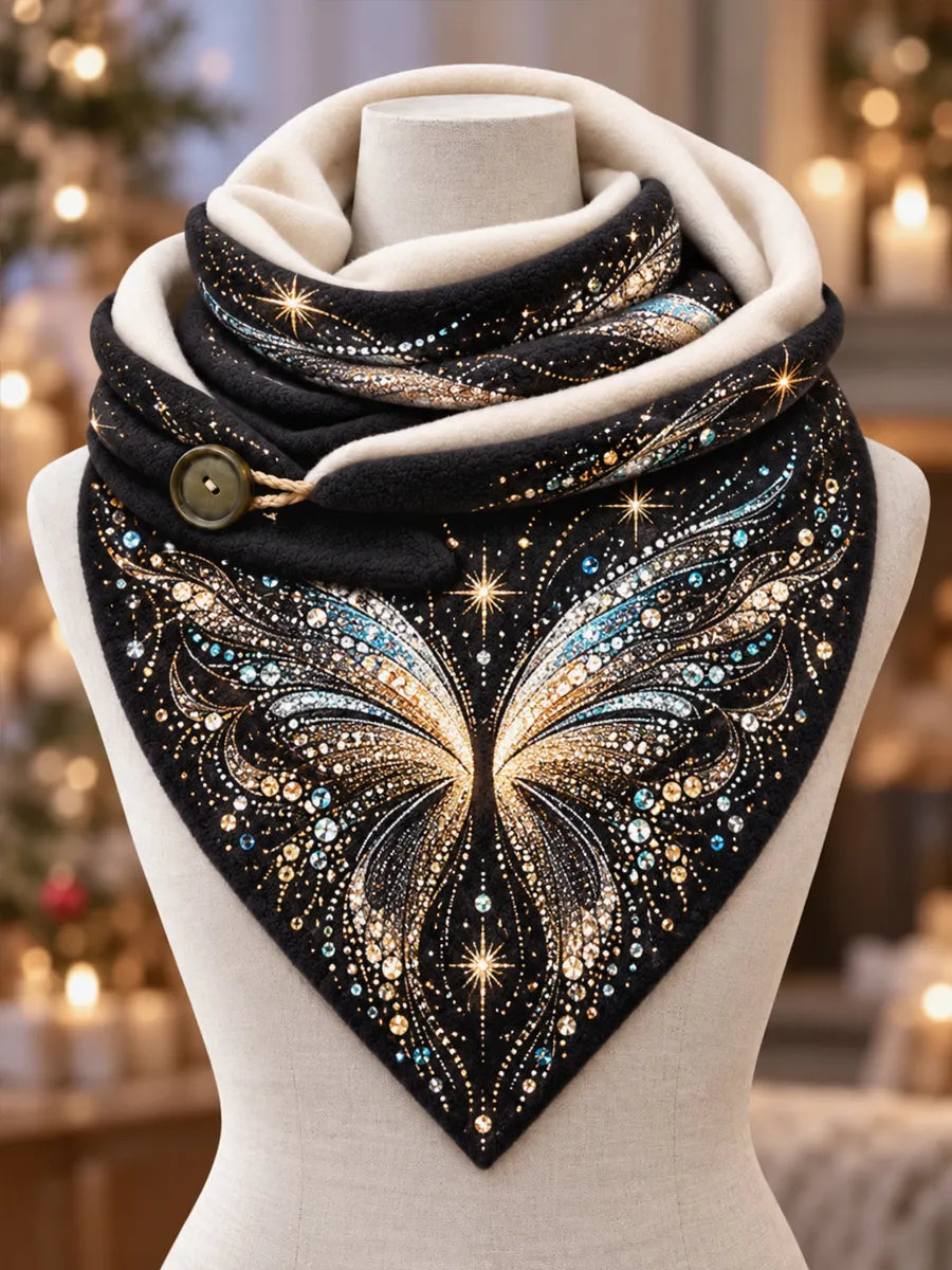 Women's Butterfly Art Casual Triangle Scarf