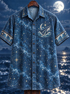 Where Stars Meet the Sea Whale Short-Sleeve Shirt