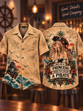 🏴‍☠️ Why Be A Princess When You Can Be A Pirate Vintage Map Graphic Shirt