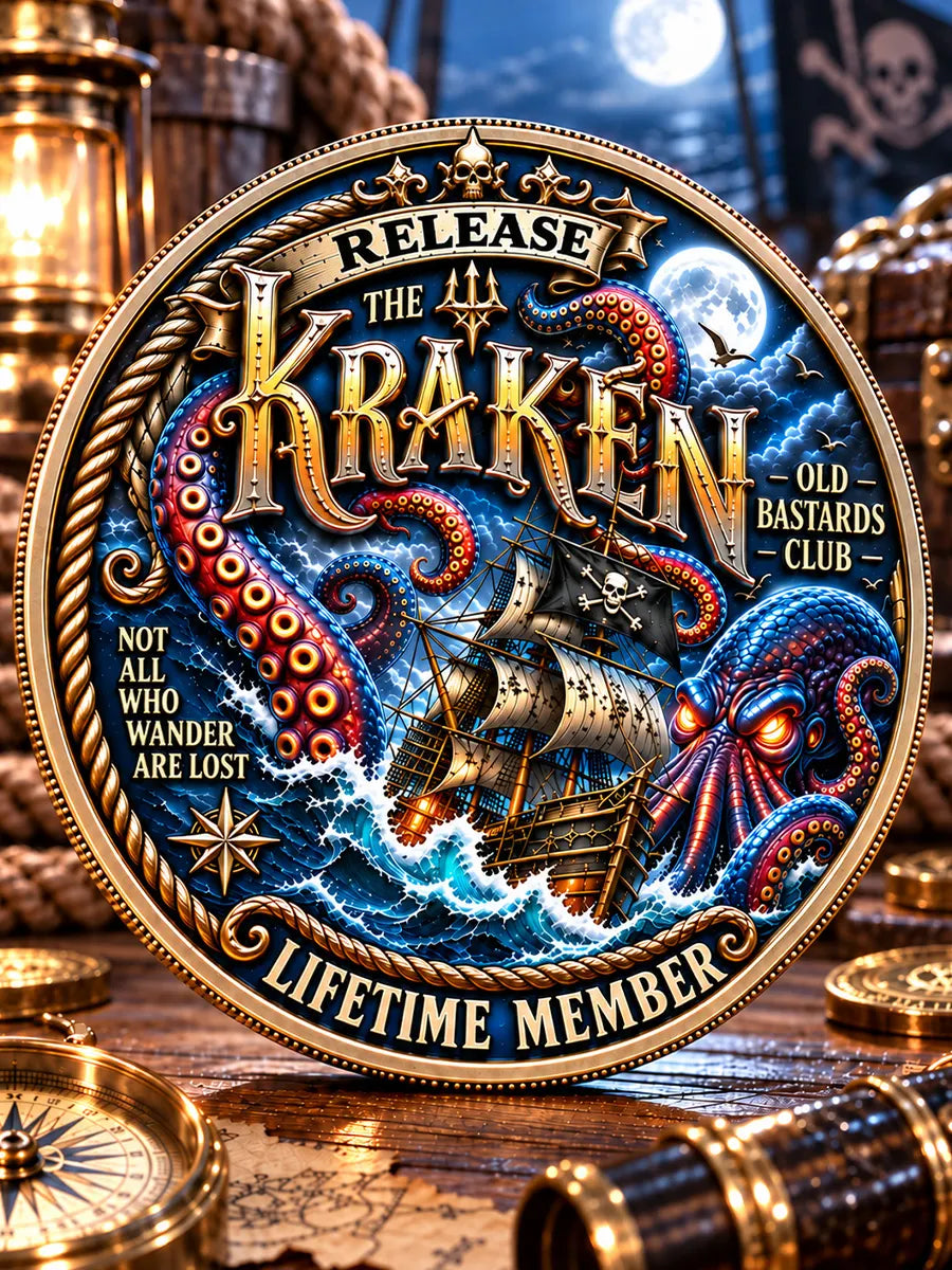 Release the Kraken Pirate Commemorative Medal