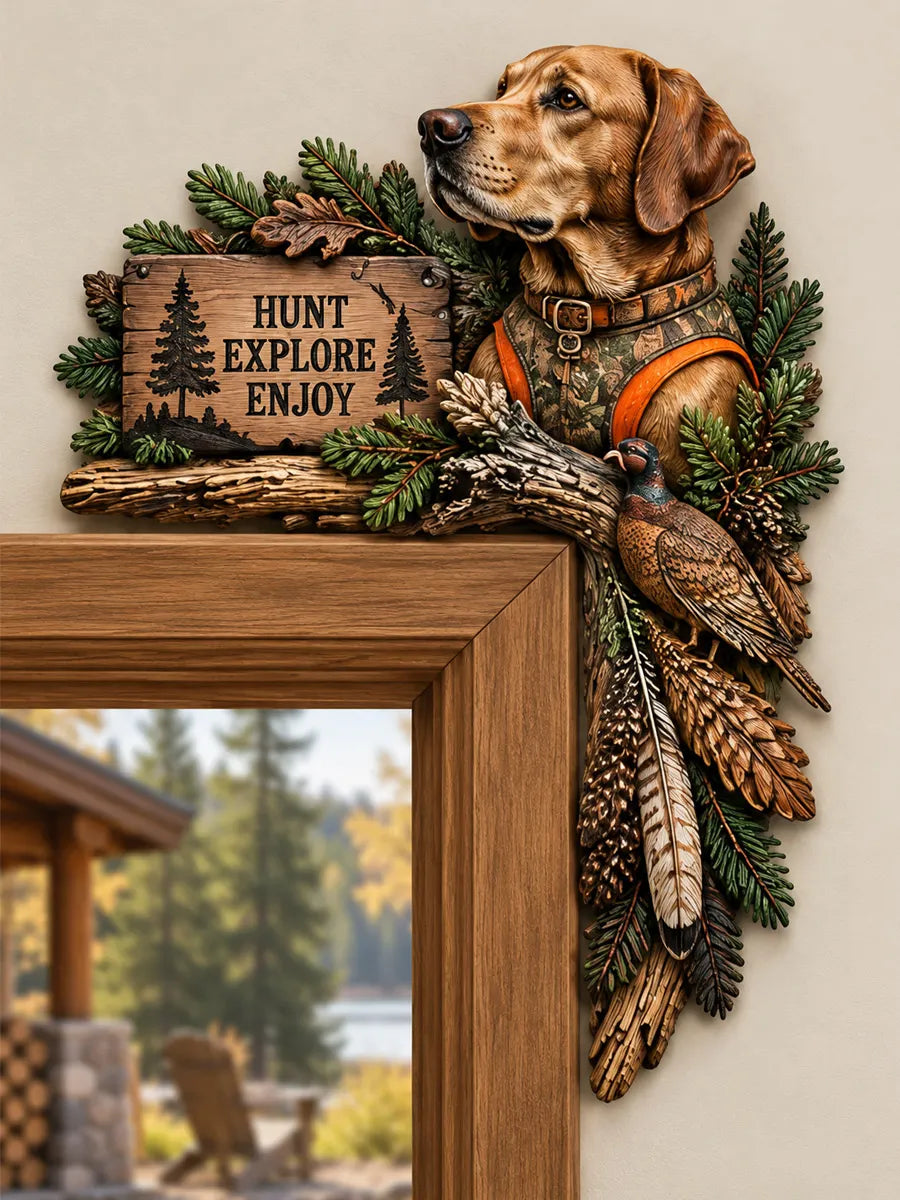 🐕 Hunting Dog Door Frame Topper