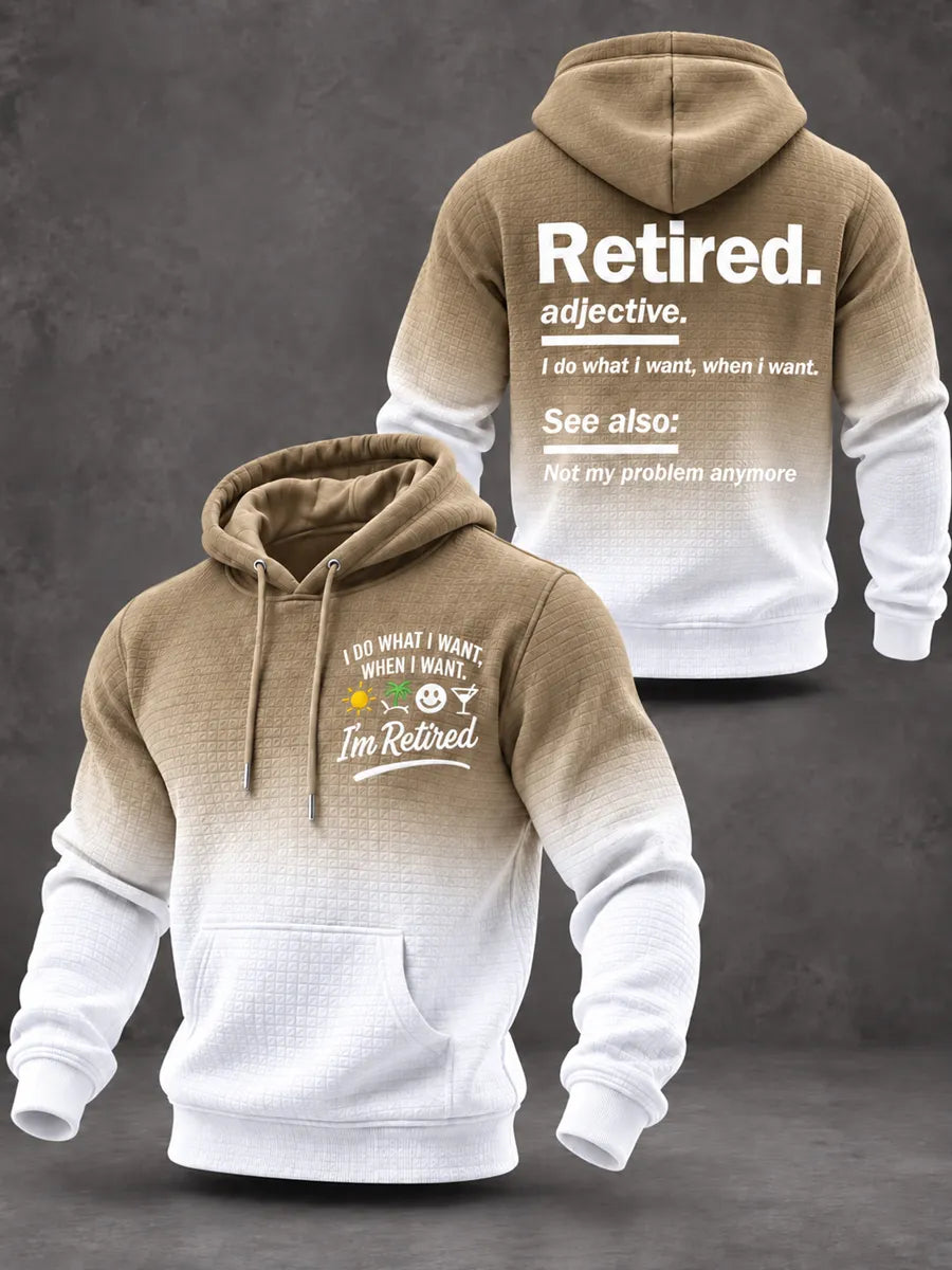 Unisex "Retired Life" Graphic Hoodie