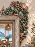 Siren Mermaid Wooden Door Corner Decor