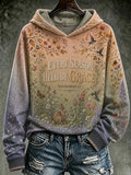 Women's Casual Mental Health Print Hoodie