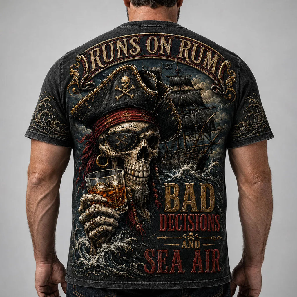 Men’s Pirate Skull Graphic T-Shirt
