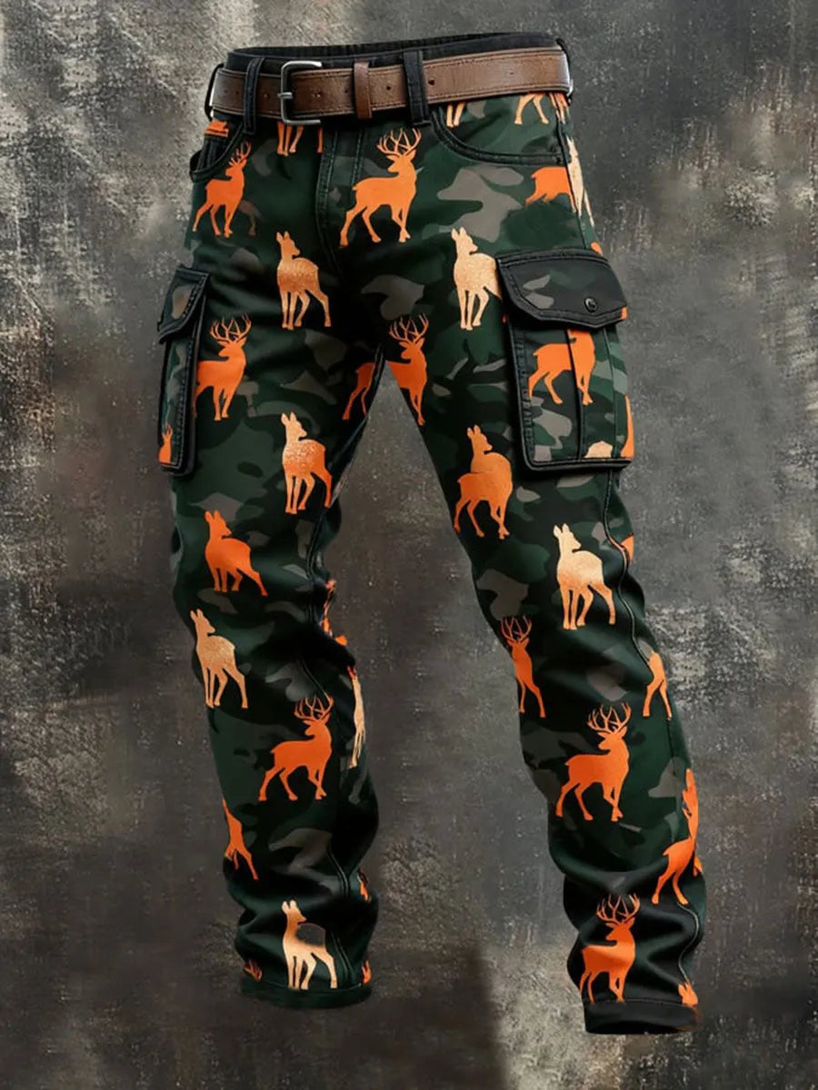 Men's Retro Camouflage Cargo Pants