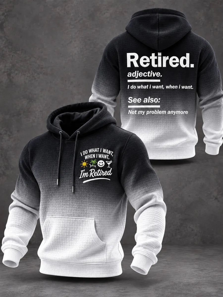 Unisex "Retired Life" Graphic Hoodie
