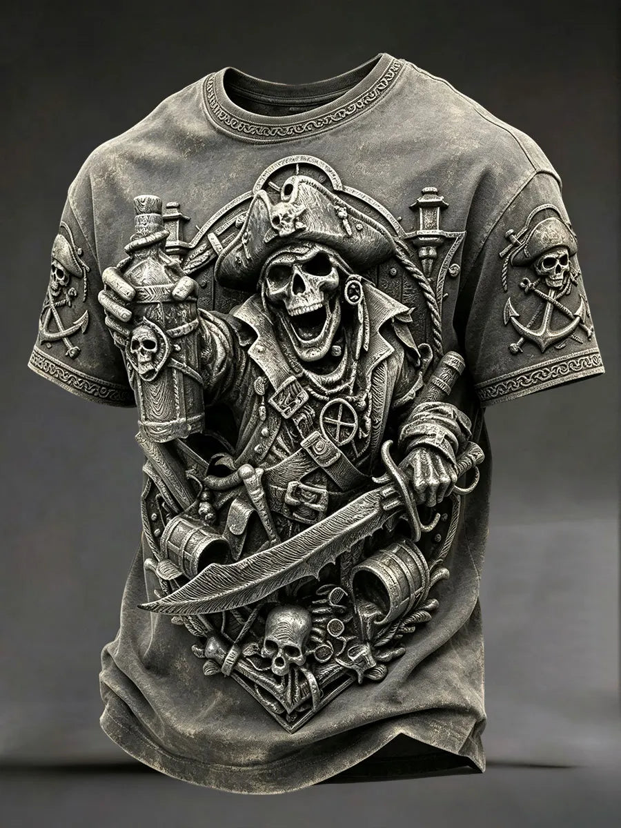 Men's Pirate Print T-Shirts