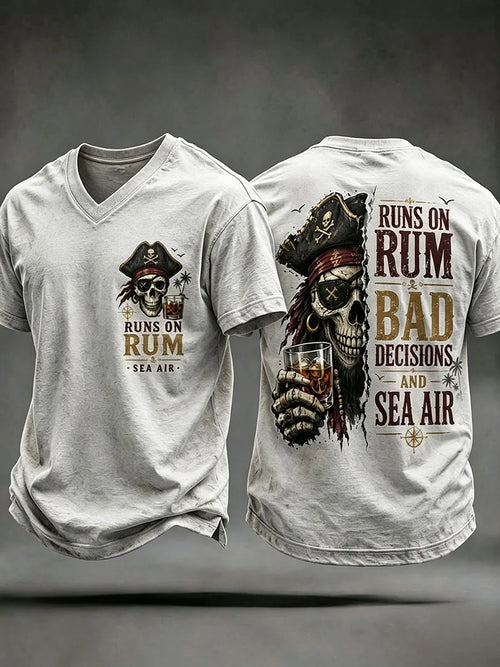 Men's "Runs On Rum, Bad Decisions, and Sea Air" T-Shirts
