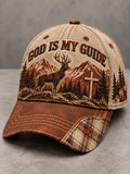 Retro Hunting Culture Faith Art Print Casual Baseball Cap