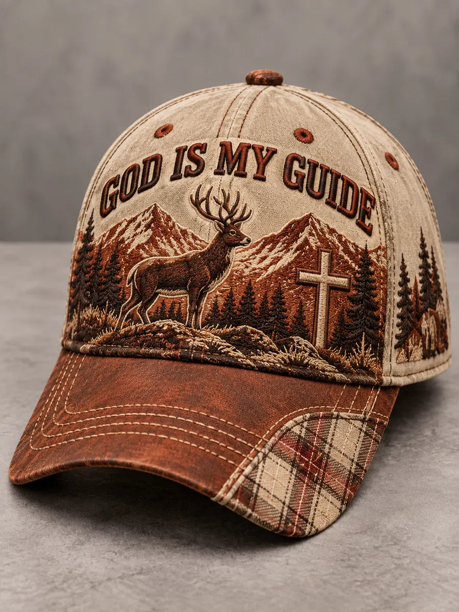 Retro Hunting Culture Faith Art Print Casual Baseball Cap
