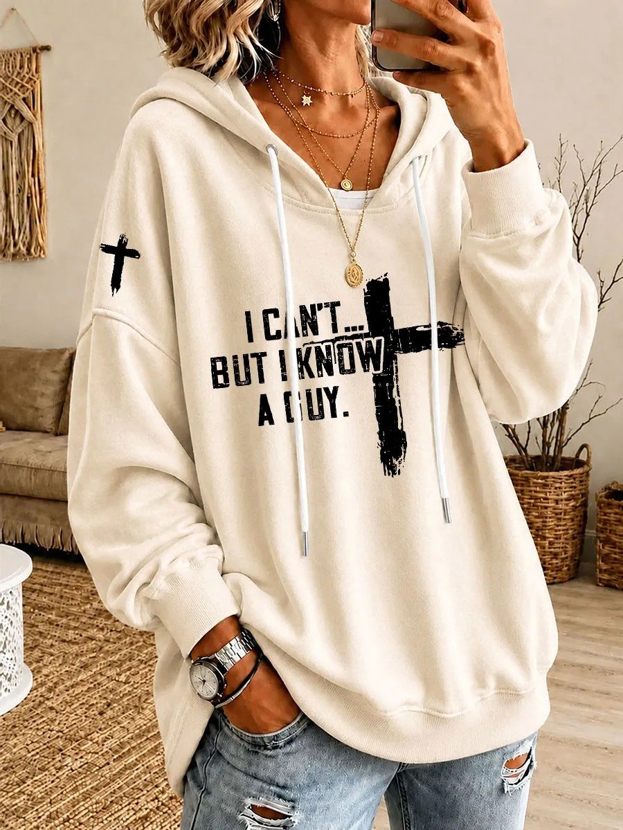 Women'S Faith-Print Hoodie