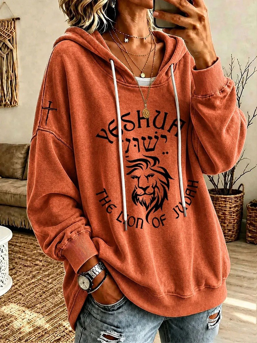 Women'S Faith-Print Hoodie