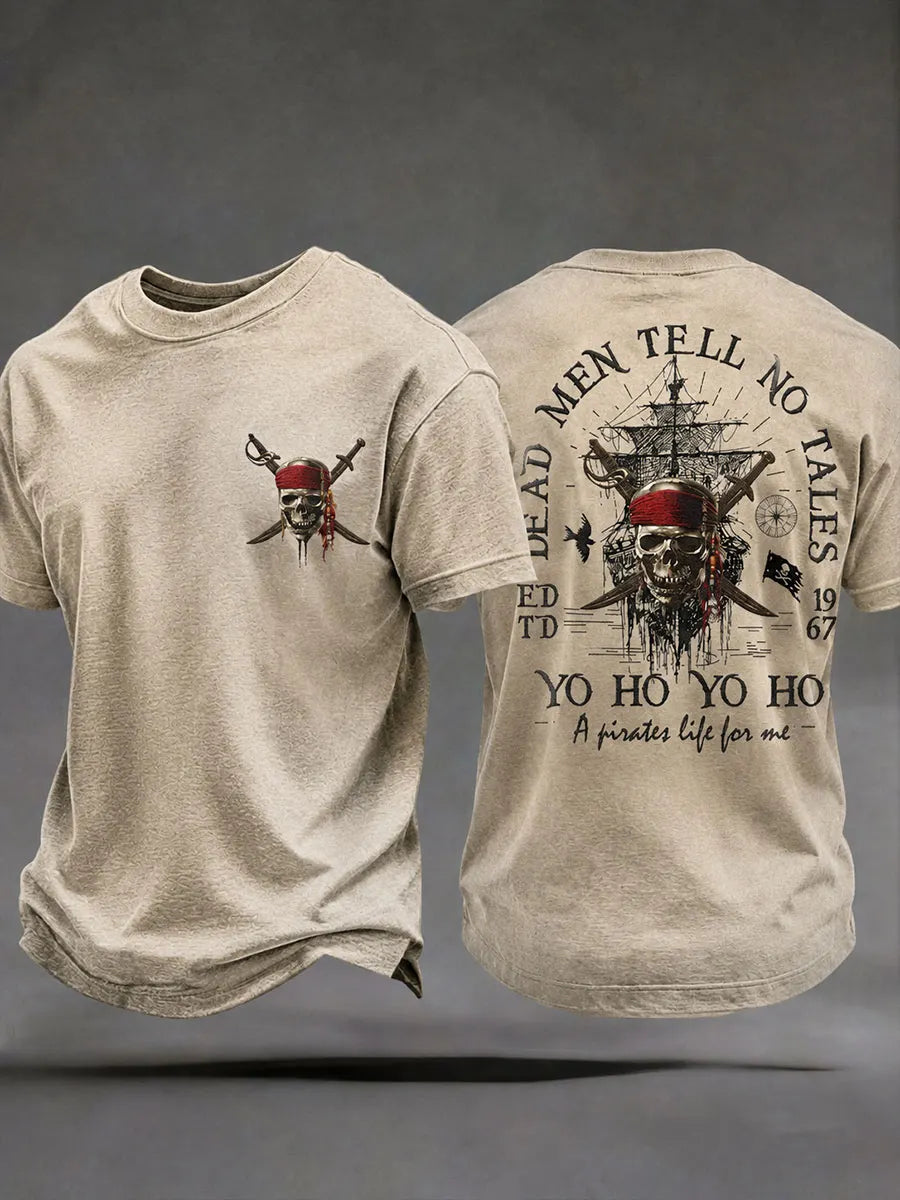 Men's "Dead men tell no tales Yo ho Yo ho A Pirates life for me" T-shirts
