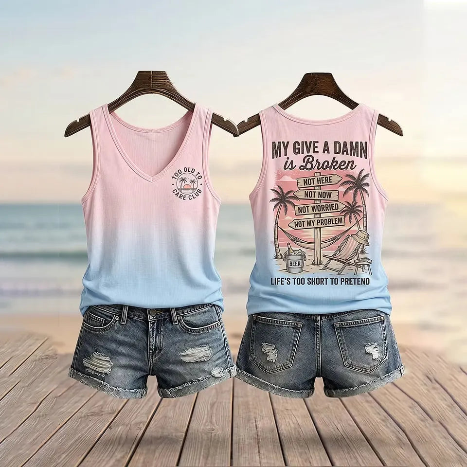 Women's Too Old To Care Club Tank Top