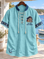Old Salt, New Trouble Walrus Men’s Coastal Lace-Up Shirt