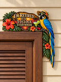Sunset Macaw Retirement Door Frame Corner Decor