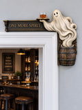 "One More Spirit" Spooky Ghost Door Frame Corner Decor
