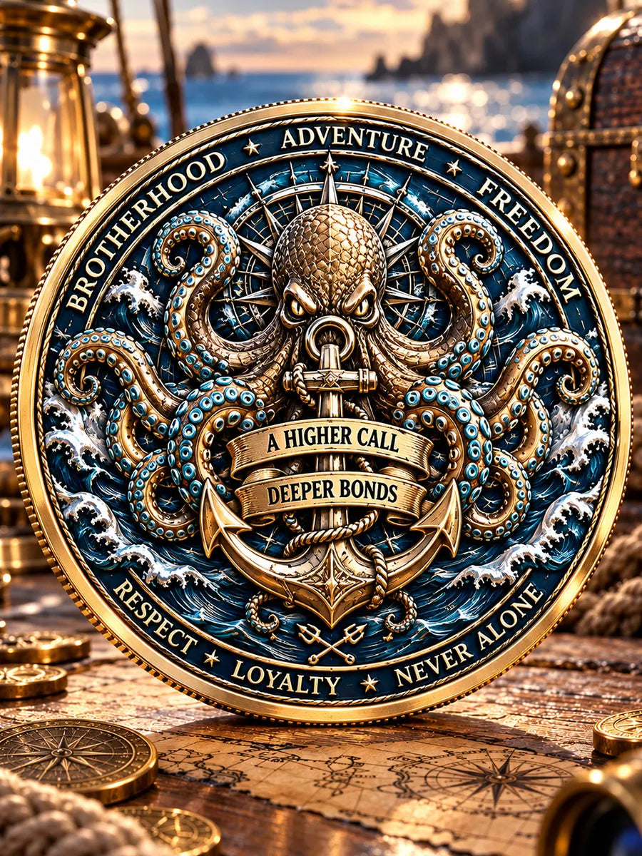 The Order of the Kraken – Lifetime Member Nautical Commemorative Medal