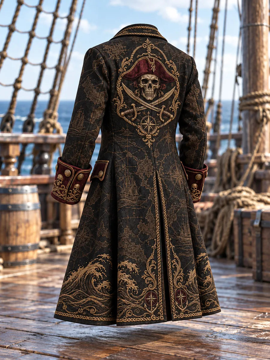 ⚔️ Men's Pirate Captain & Crossed Swords Coat