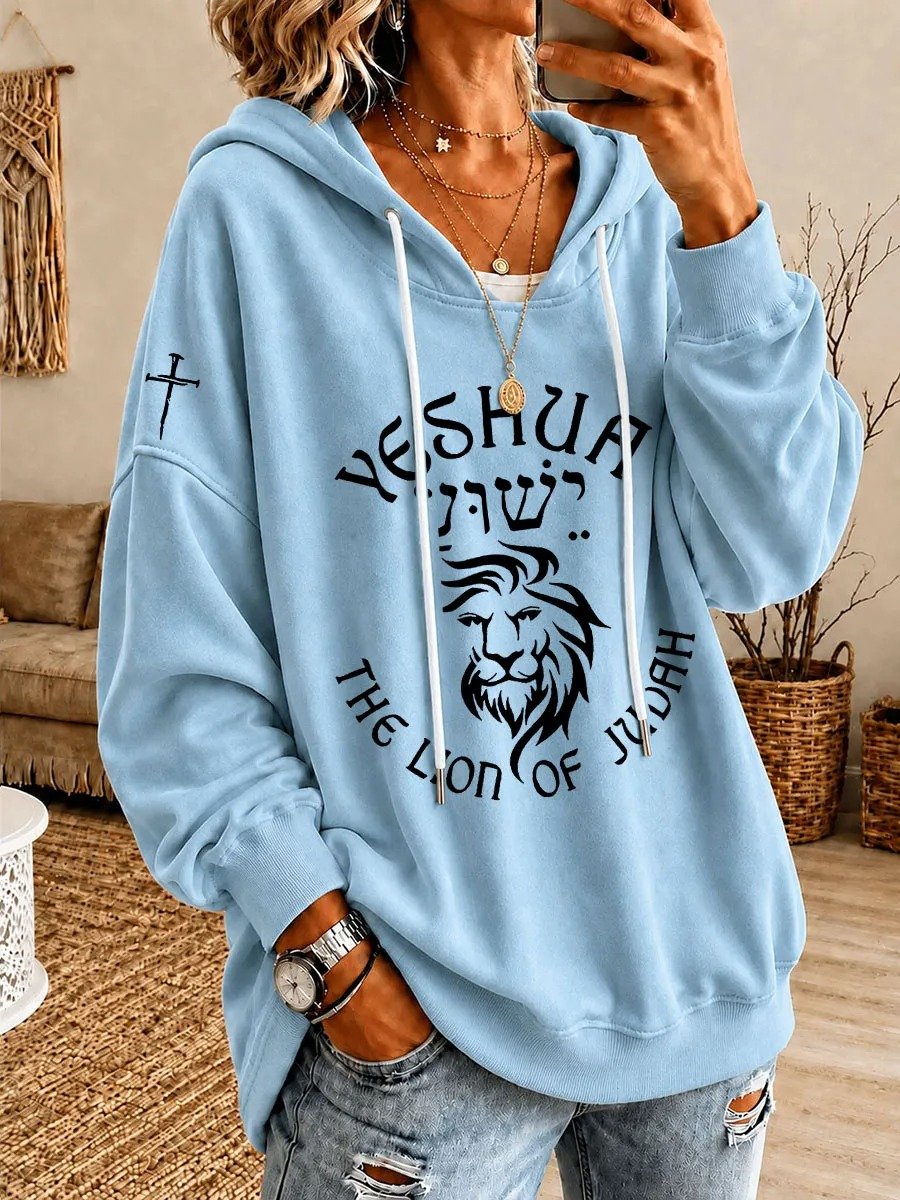 Women'S Faith-Print Hoodie