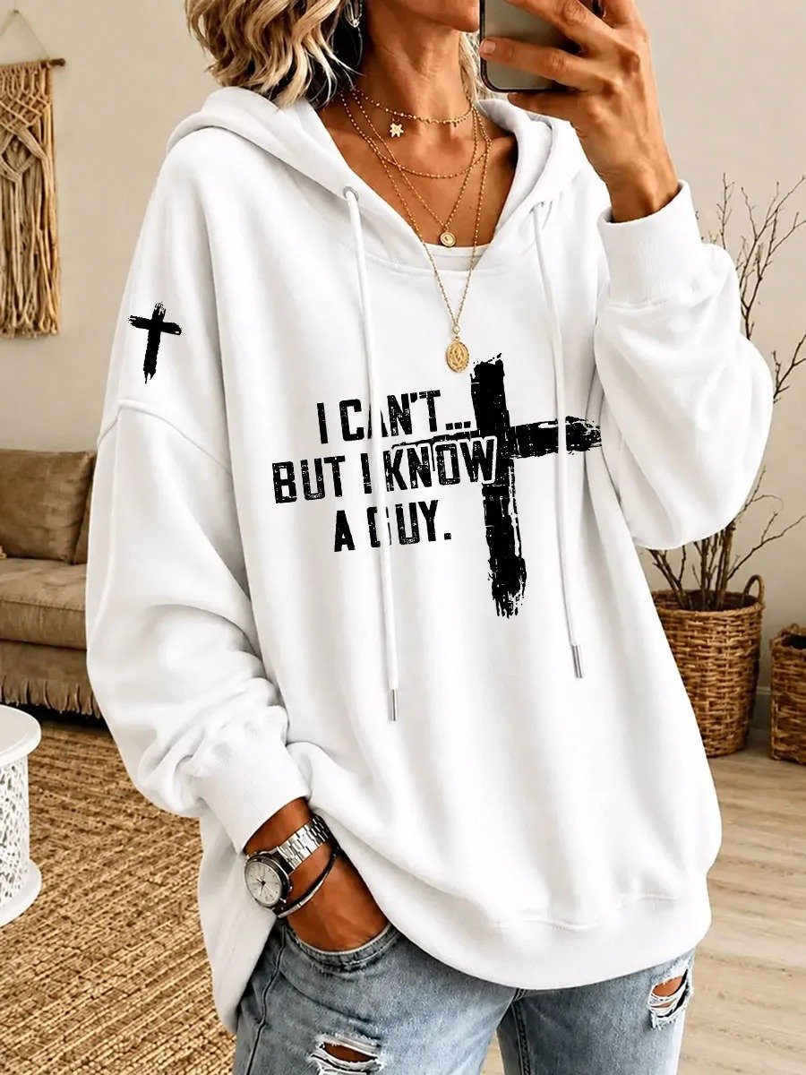 Women'S Faith-Print Hoodie