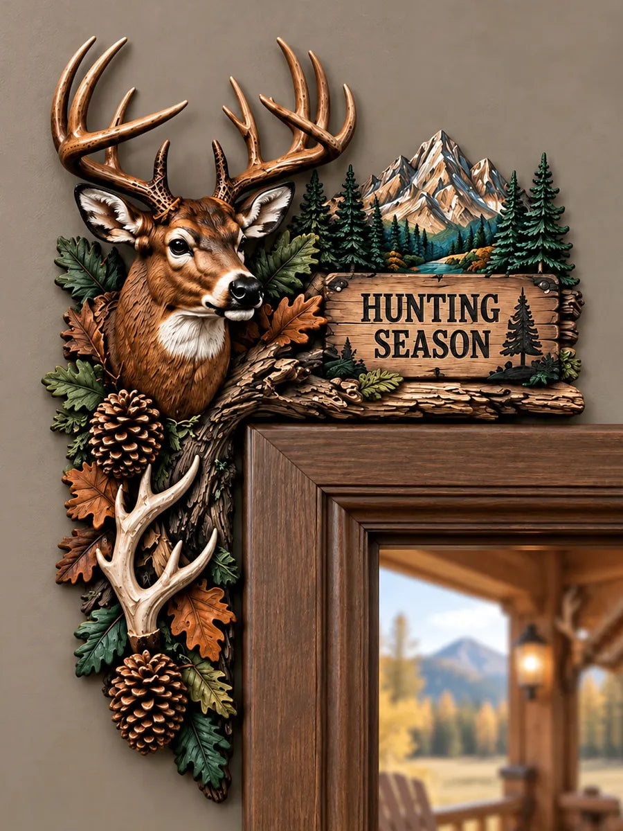 🦌 Hunting Season Deer Door Frame Topper