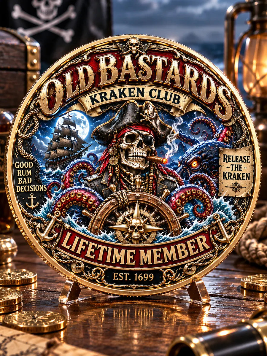 Old Bastards Kraken Club Commemorative Medallion