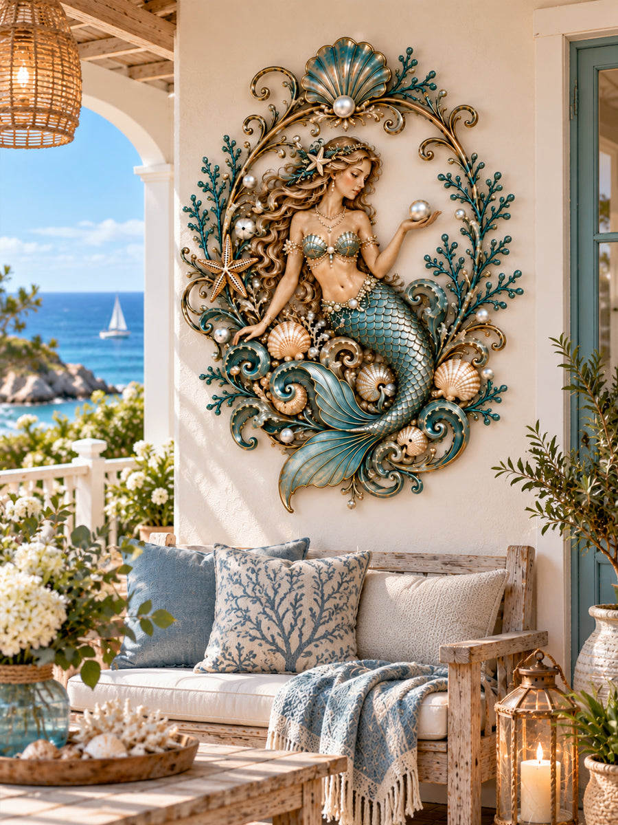 Enchanted Mermaid Coastal Wall Decor